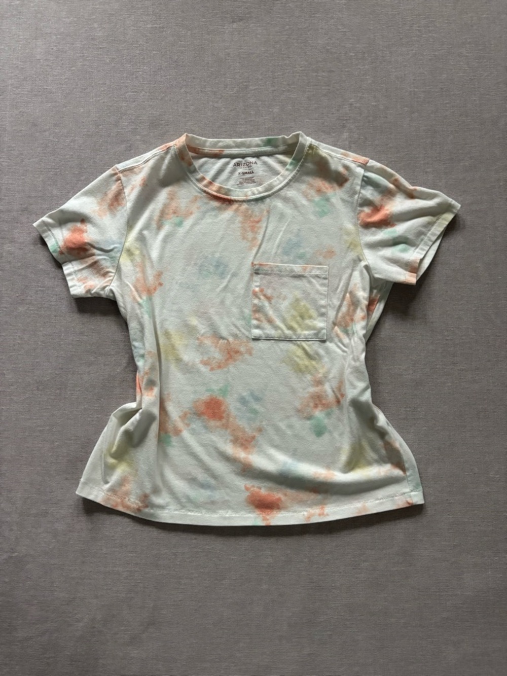 Arizona Jean Company Pastel Tie-Dye Classic Pocket Tee Shirt